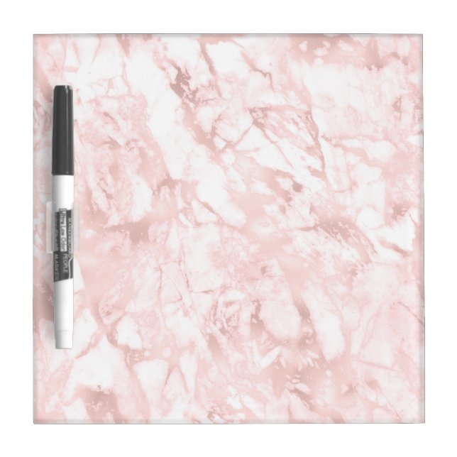 rose gold marble dry erase board (Front)