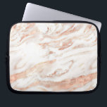 Rose Gold Marble | Elegant Girly Copper Laptop Sleeve<br><div class="desc">Rose Gold Marble | Elegant Girly Copper Marble Laptop Sleeve. Easy to customize by adding your name or monogram.</div>