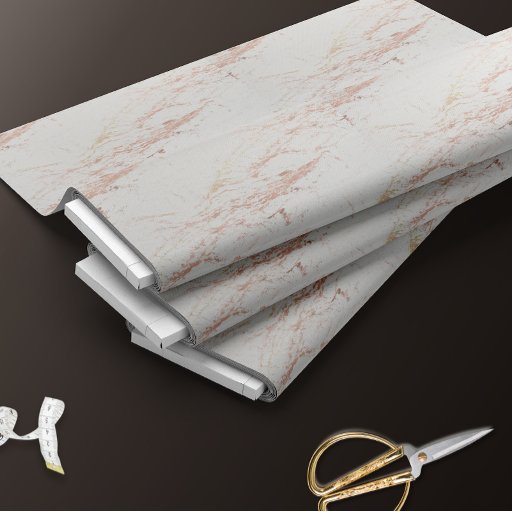Rose Gold Marble Fabric