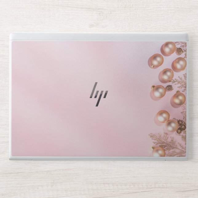 Rose Gold Marble HP Laptop Skin (Front)