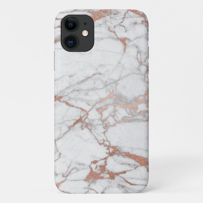 Rose Gold Marble Iphone Case Zazzle
