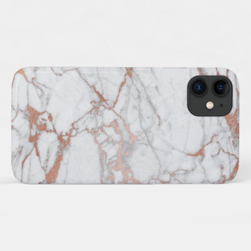 Rose Gold Marble Iphone Case Zazzle 3380