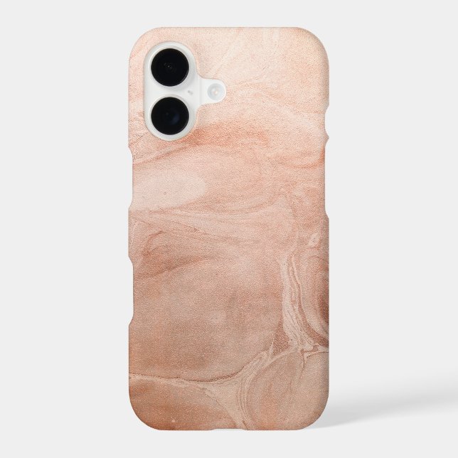 Rose Gold Marble Iphone Case (Back)