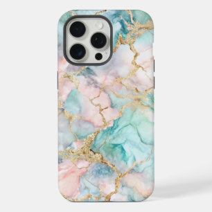 Rose Gold Marble iPhone 15 Pro Max Case