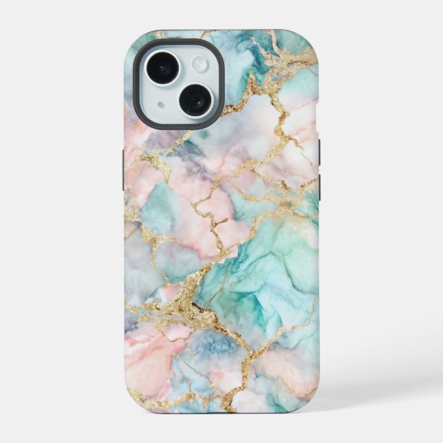 Rose Gold Marble Iphone Case (Back)