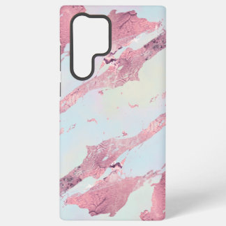 Rose Gold Marble Pastel Pattern Samsung Galaxy S22 Ultra Case