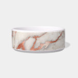 Rose Gold Marble Pet Bowl<br><div class="desc">Give your pet the VIP treatment with this chic rose gold marble pet bowl.</div>