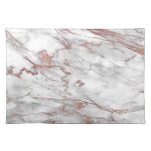 Rose Gold Marble Placemats