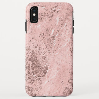 Rose Gold Marble Stone Look iPhone XS Max Case