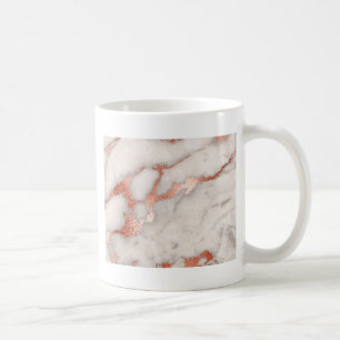 Rose Gold Marble Texture Coffee Mug