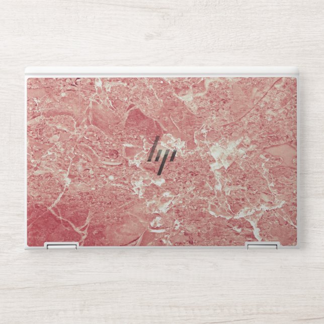 Rose Gold Marble Texture HP Laptop Skin (Front)