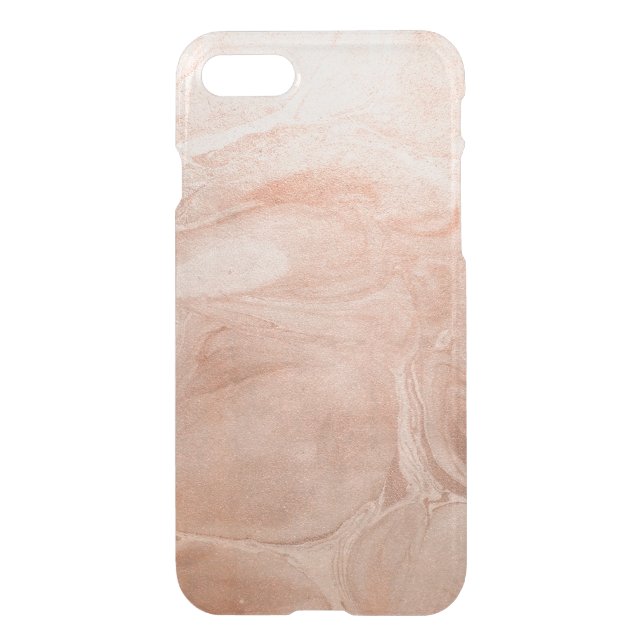 Rose Gold Marble Uncommon iPhone Case (Back)
