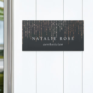Rose Gold Marquee Personalized Door Sign