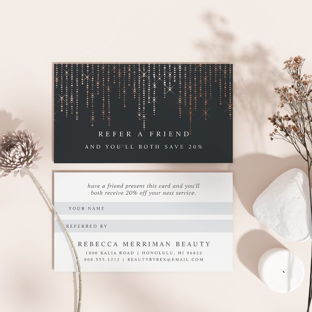 Rose Gold Marquee Referral Card (Creator Uploaded)