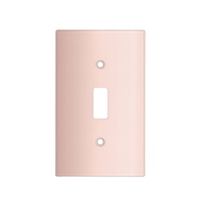 Rose gold metal minimalist luxury light switch cover (Front)