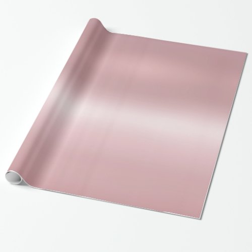 Rose Gold Metallic Look Elegant Gift Glossy Wrapping Paper