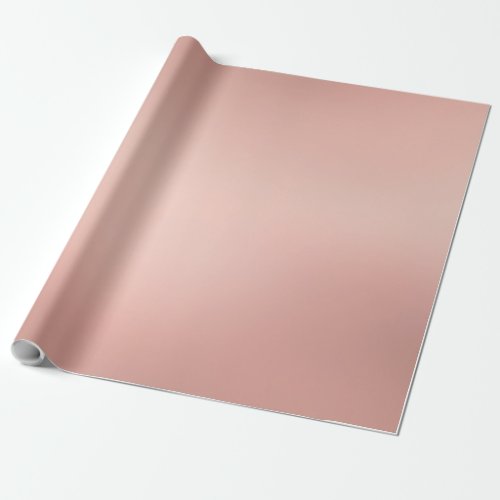 Rose Gold Metallic Look Elegant Glam Golden Modern Wrapping Paper