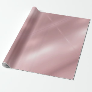 Rose Gold Metallic Look Elegant Glam Modern Golden Wrapping Paper