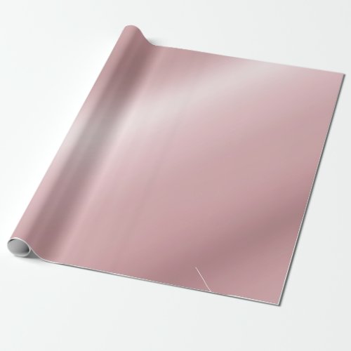 Rose Gold Metallic Look Elegant Template Gift Wrapping Paper