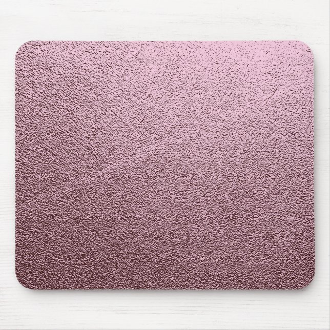 Rose Gold Metallic Mouse Pad (Front)
