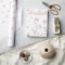 Rose Gold Metallic Snowflakes Holiday Christmas