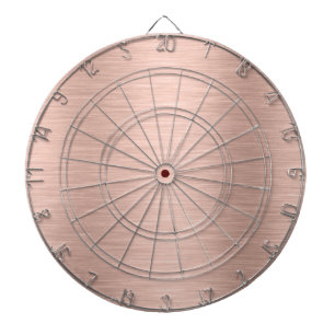 Rose-gold Metallic Texture Dart Board
