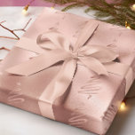 Rose Gold Metallic Tree Modern Holiday Christmas Wrapping Paper<br><div class="desc">This design was created through digital art. It may be personalized by clicking the customize button and changing the color, adding a name, initials or your favorite words. Contact me at colorflowcreations@gmail.com if you with to have this design on another product. Purchase my original abstract acrylic painting for sale at...</div>