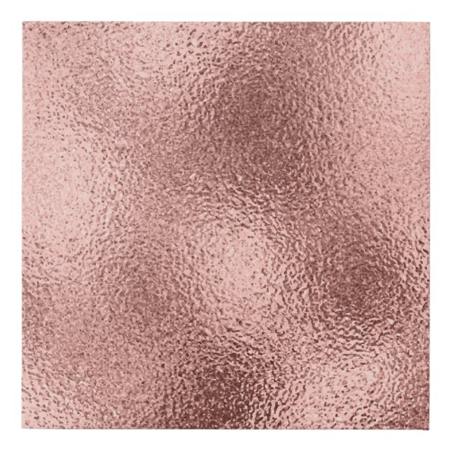 Rose Gold Metallic: Vintage Shine. Faux Canvas Print (Front)