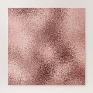Rose Gold Metallic: Vintage Shine. Jigsaw Puzzle