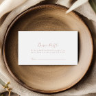 Rose Gold Minimalist Diaper Raffle Ticket