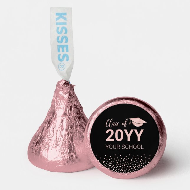 Rose Gold Modern Graduation Party Favor (Front)