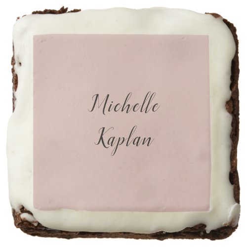 Rose Gold Modern Professional Exclusive Name Brownie