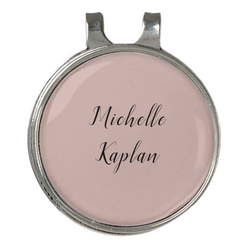 Rose Gold Modern Professional Exclusive Name Golf Hat Clip
