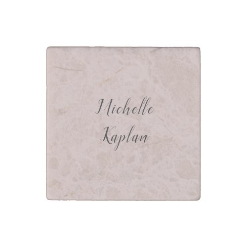 Rose Gold Modern Professional Exclusive Name Stone Magnet