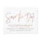 Rose Gold Modern Save the Date