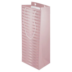 Rose Gold Modern Template Glamour Trendy Elegant Wine Gift Bag