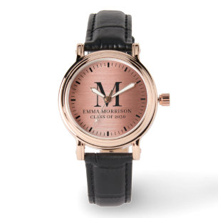 Rose Gold Monogrammed Women's Watch