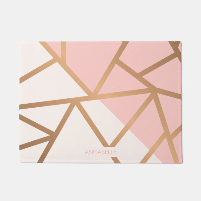 Rose Gold Mosaic Doormat (Front)