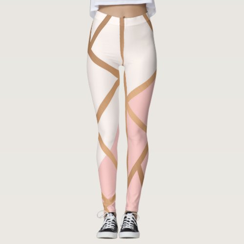 Rose Gold Mosaic Leggings