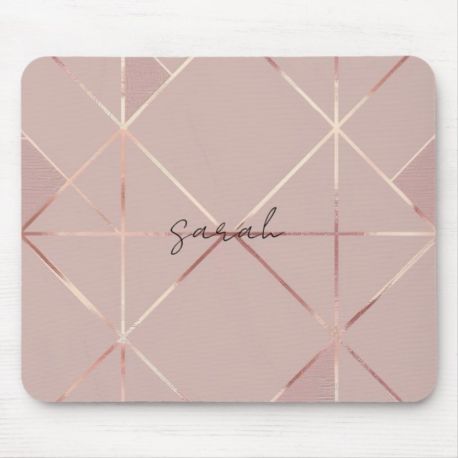 Rose Gold Mouse Pad (Front)
