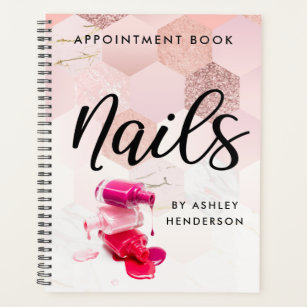 Rose Gold Nails Appointment Planner