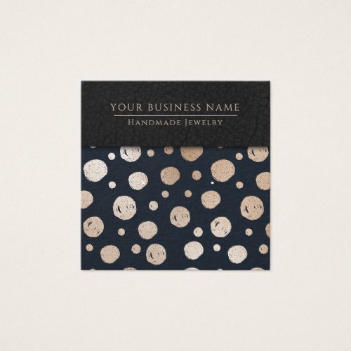 Rose Gold Navy Circles Earring Display Cards