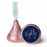 Rose gold & Navy Eighty Lettering 80th Birthday Hershey®'s Kisses® Rose gold & Navy Eighty Lettering 80th Birthday Hershey®'s Kisses®