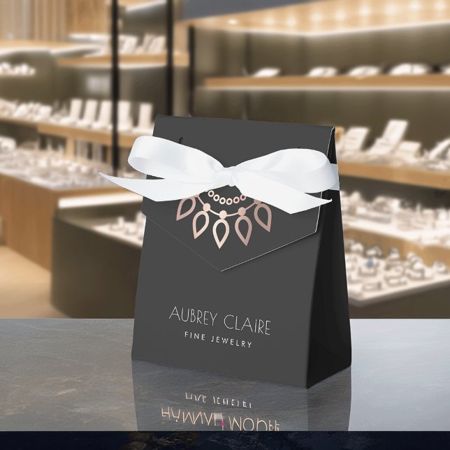 Rose Gold Necklace Logo | Jewelry Designer Box (Creator Uploaded)