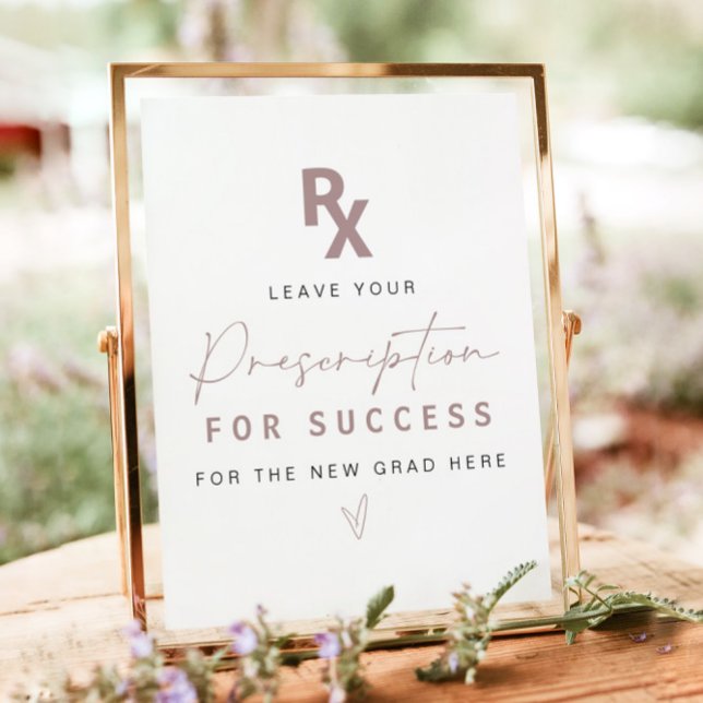 Rose Gold Nurse Prescription For Success Poster (Creator Uploaded)