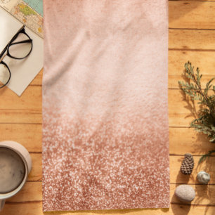 Rose Gold Ombre Glitter Metal look Stylish Trendy Bandana