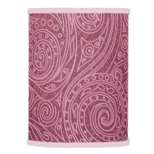 Rose Gold Openwork Spiral Pattern Lamp Shade