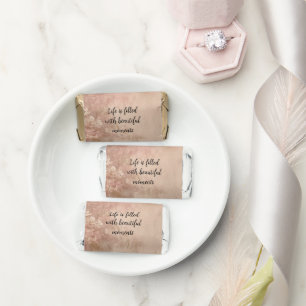 Rose Gold Paint Floral Hershey's Miniatures