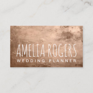 Rose Gold Paint Metallic  Business Card