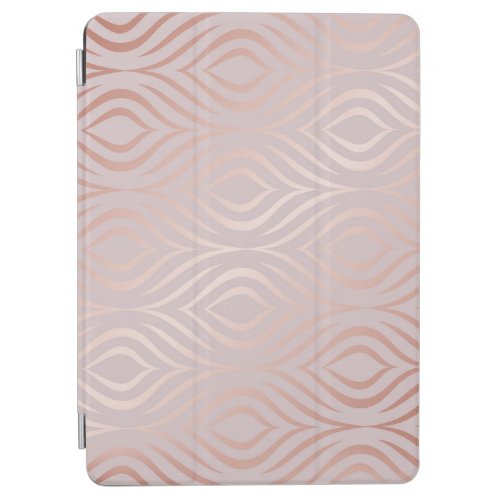 Rose gold peacock feathers vintage iPad air cover